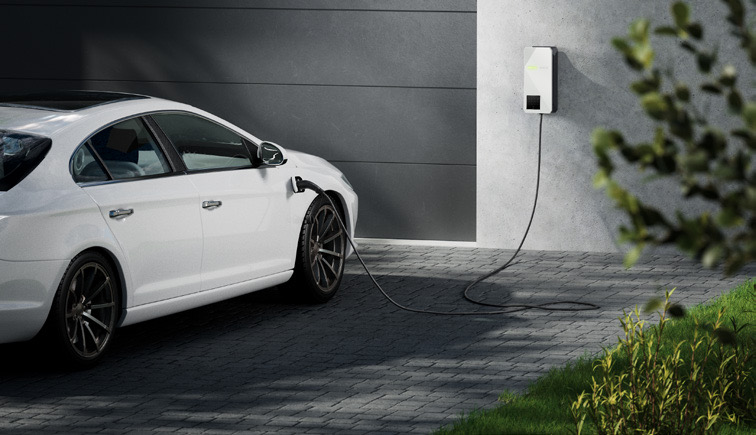 Premium residence with Loxone EV charging on private driveway — Waterfront Residence, Edinburgh