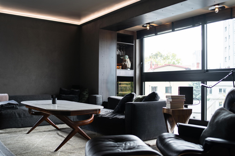 Architectural interior with Loxone-controlled lighting — Warehouse Conversion, Manchester